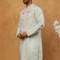 Silk Blend Embroidered Kurta (65KO 5400 Blue ) [FF] [B-1-2]
