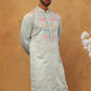 Silk Blend Embroidered Kurta (65KO 5400 Blue ) [FF] [B-1-2]