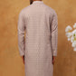 Cotton Blend Printed & Embroidered Kurta (65KO 5402 Beige ) [FF] [Q-12-13]