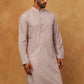 Cotton Blend Printed & Embroidered Kurta (65KO 5402 Beige ) [FF] [Q-12-13]