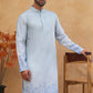 Men’s Cotton Blend Printed Kurta (65KO 5404 Blue ) [FF] [B-1-2]