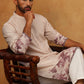Men’s Cotton Blend Printed Kurta (65KO 5404 Peach ) [FF] [B-1-2]