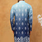 Printed Cotton Blend Kurta (65KO 5405 Blue ) [FF] [P-8-7]