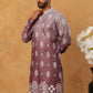 Printed Cotton Blend Kurta (65KO 5405 Brown ) [FF] [P-8-7]
