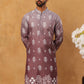 Printed Cotton Blend Kurta (65KO 5405 Brown ) [FF] [P-8-7]