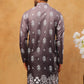 Printed Cotton Blend Kurta (65KO 5405 Charcoal ) [FF] [P-8-7]