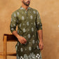 Printed Cotton Blend Kurta (65KO 5405 Olive ) [FF] [P-8-7]