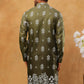 Printed Cotton Blend Kurta (65KO 5405 Olive ) [FF] [P-8-7]