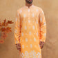 Printed Cotton Blend Kurta (65KO 5405 Orange ) [FF] [P-8-7]