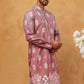 Printed Cotton Blend Kurta (65KO 5405 Pink ) [FF] [P-8-7]