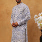 Printed & Embroidered Kurta (65KO 5406 Blue ) [FF] [G-8]