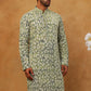 Printed & Embroidered Kurta (65KO 5406 Green ) [FF] [G-8]