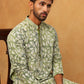 Printed & Embroidered Kurta (65KO 5406 Green ) [FF] [G-8]