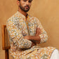 Printed & Embroidered Kurta (65KO 5406 Mustard ) [FF] [G-8]