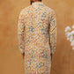Printed & Embroidered Kurta (65KO 5406 Mustard ) [FF] [G-8]