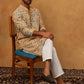Printed & Embroidered Kurta (65KO 5406 Mustard ) [FF] [G-8]