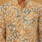Printed & Embroidered Kurta (65KO 5406 Mustard ) [FF] [G-8]