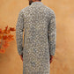 Printed & Embroidered Kurta (65KO 5406 Olive ) [FF] [G-8]