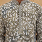 Printed & Embroidered Kurta (65KO 5406 Olive ) [FF] [G-8]