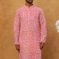 Printed & Embroidered Kurta (65KO 5406 Pink ) [FF] [G-8]