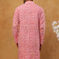 Printed & Embroidered Kurta (65KO 5406 Pink ) [FF] [G-8]