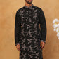 Embroidered Silk Blend Kurta (65KO 5407 Black ) [FF] [D-1]
