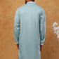 Traditional Silk Blend Embroidered Kurta (65KO 5411 Blue ) [FF] [F-2-3]