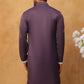 Traditional Silk Blend Embroidered Kurta (65KO 5411 Purple ) [FF] [F-2-3]