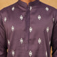 Traditional Silk Blend Embroidered Kurta (65KO 5411 Purple ) [FF] [F-2-3]