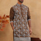 Men Ethnic Embroidered Kurta (65KO 5413 Brown ) [FF] [Q-11-14]