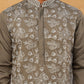 Men Ethnic Embroidered Kurta (65KO 5413 Grey ) [FF] [Q-11-14]