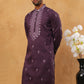 Festive Wear Silk Blend Embroidered Kurta (65KO 5417 Purple ) [FF] [B-1]
