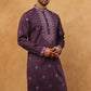 Festive Wear Silk Blend Embroidered Kurta (65KO 5417 Purple ) [FF] [B-1]