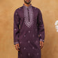 Festive Wear Silk Blend Embroidered Kurta (65KO 5417 Purple ) [FF] [B-1]