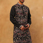 Premium Silk Blend Embroidered Kurta (65KO 5418 Black ) [FF] [B-12]