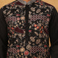 Premium Silk Blend Embroidered Kurta (65KO 5418 Black ) [FF] [B-12]