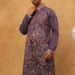 Premium Silk Blend Embroidered Kurta (65KO 5418 Purple ) [FF] [B-12]