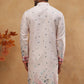 Cotton Blend Printed Straight Kurta (65KO 5419 Peach ) [FF] [O-14]