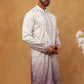 Festive Wear Silk Blend Embroidered Kurta (65KO 5420 White ) [FF] [B-1]