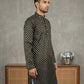 Festive Cotton Blend Printed Kurta ( 65KO 5421Black ) [FF] [P-11-10]