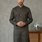 Festive Cotton Blend Printed Kurta ( 65KO 5421Black ) [FF] [P-11-10]
