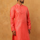 Festive Cotton Blend Printed Kurta (65KO 5421 Peach ) [FF] [P-11-10]