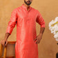 Festive Cotton Blend Printed Kurta (65KO 5421 Peach ) [FF] [P-11-10]