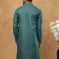 Festive Cotton Blend Printed Kurta ( 65KO 5421Sea-Green S ) [FF] [P-11-10]