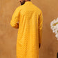 Festive Cotton Blend Printed Kurta (65KO 5421 Yellow ) [FF] [P-11-10]