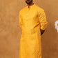 Festive Cotton Blend Printed Kurta (65KO 5421 Yellow ) [FF] [P-11-10]