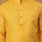 Festive Cotton Blend Printed Kurta (65KO 5421 Yellow ) [FF] [P-11-10]