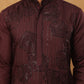Silk Blend Embroidered Kurta (65KO 5423 Maroon ) [FF] [Q-11-14]