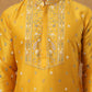 Men’s Festive Rubber Print Kurta (65KO 5424 Mustard ) [FF] [J-1]