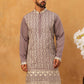 Classic Silk Blend Embroidered Kurta (65KO 5427 Purple ) [FF] [Q-11-14]